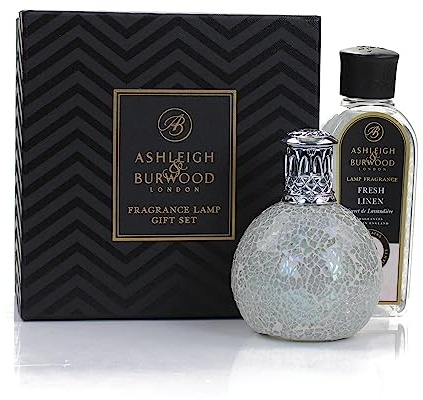 Ashleigh & Burwood | Luminescent Gift Set | Hand Crafted The Pearl Lamp & Fresh Linen Fragrance 250ml