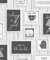 Contour Framed Quotes Black / White Heavy Weight Vinyl Wallpaper - Easy paste the wall application - Novelty design - Perfect for cafes / restaurants or kitchen / pantry - Feature wall design