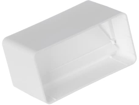 110x55mm Raccordo/Connettore con Valvola Antiritorno per Tubo Rettangolare - PVC