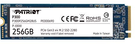 Patriot P300 M.2 PCIe Gen 3 x4 a basso consumo SSD 256 GB