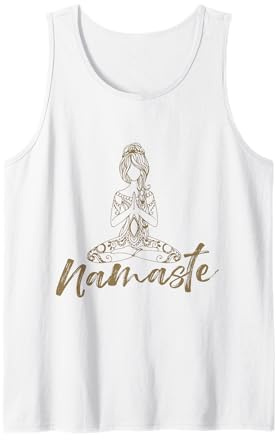 Yoga Damen Herren Fitness Spiritualität Meditation Namaste Tank Top