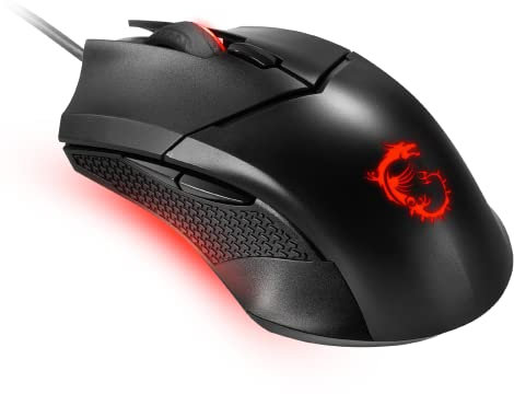 MSI Clutch GM08 4200 DPI Optical Wired Gaming Mouse With Red LED
