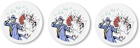 Excelsa Joker 3 platos de pizza de 31 cm de fina porcelana calidad extra (paquete de 3)