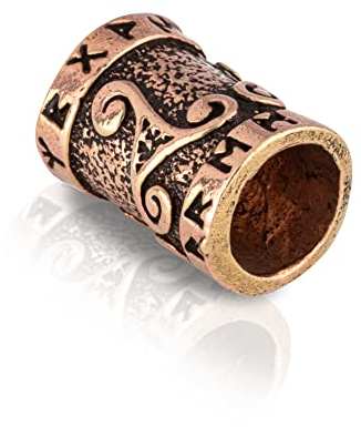 NKlaus Bronze Bartperle Triskele Germanisch Keltisch Wikinger Herren Haarperle 3159