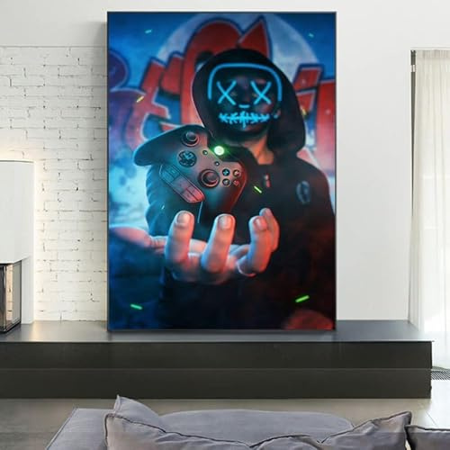 Ma Little Canv Affiche Gamer Décoration Murale - Gamer Poster, Deco Gaming, Affiche murale, Deco chambre | Sans Cadres 30x40cm (Affiche 1)