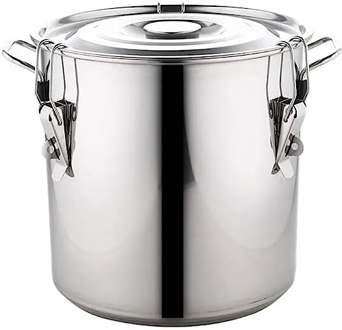 Thick Stainless Steel Rice Bucket Rice Storage Box Rice Noodle Bucket Rice Tank Flour Kitchen Rice Box Suitable for kitchen-50kg