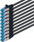 1CONN 10x 2,0 M - Câble réseau CAT-6a Câble Ethernet Lan Patch Connecteur RJ-45 SFTP 10GB/s - Paquet de 10 Noir