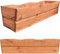 YOURSGARTEN® Blumenkasten aus Holz | Pflanzkasten | Balkonkasten | Pflanzkübel Balkon | Fertig Montiert | Farbe: Teak - Groß 64cm