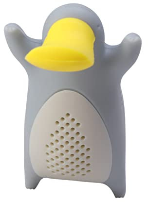 TOPBATHY Silicone Animal Tea Infuser Loose Leaf Strainer Grey Reusable Silicone Tea Diffuser Filter for Kitchen at Home or Office