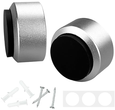 Gentpovth 2 Stück türstopper Wand,Tür-Puffer,verdeckte Verschraubung,Wand-Schutz Tür-Klinke,Türanschlag zum Schutz Ihrer Wände und Zimmertüren Türstopper Wand Schrauben werden mitgeliefert