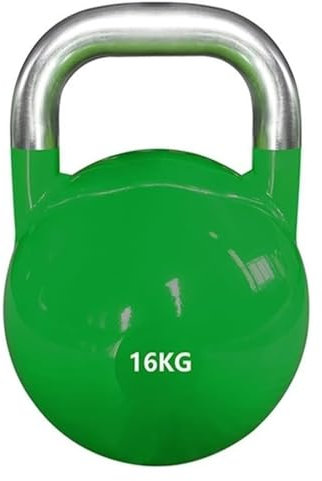 Massive Kettlebell aus Stahl for Männer und Frauen, ergonomisch gestaltet for Ganzkörpertraining und Krafttraining (Größe: 16 kg)