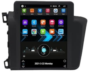 JINFOLI Android 9.7 pollici Navigazione GPS for auto, for Civic, guida a sinistra 2012-2015 Autoradio Stereo Lettore multimediale con BT WiFi Impianto audio stereo per auto(4G 2G-32G)