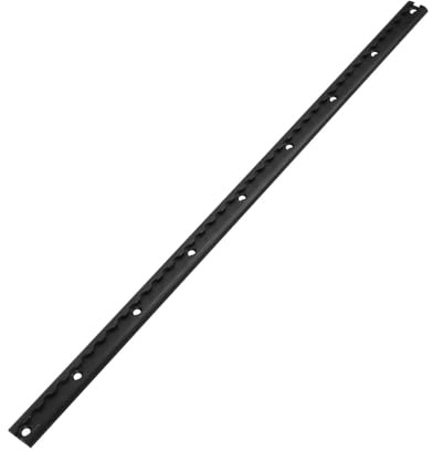 Trailer Tie Down Rail, L Track Rail with Drilled Hole 3.3ft Sturdy Structure Robust Aluminum Airline Rail for Truck Beds Trailer (Black)