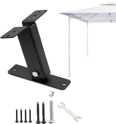Generisch Pergola - Juego de soportes de techo para pérgola para cenador de vigas de madera, soporte de techo ajustable y estable para extensión de techo de pérgola