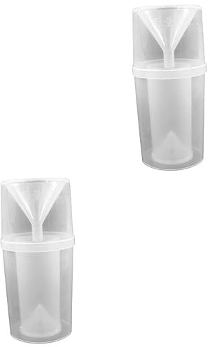 SUPVOX 2 Set pluviometro misuratore di precipitazioni manuale pluviometri indicatore dell'acqua per la pioggia indicatore dell'erba misurino per la pioggia provetta trasparente plastica