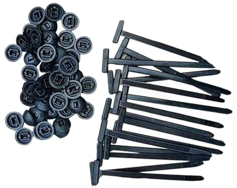 Hebilla universal de nailon para bridas de cables, soporte de bridas de nailon autoblocante, resistente a los rayos UV, correas pequeñas de cincha, herramienta de bridas de plástico multiusos para