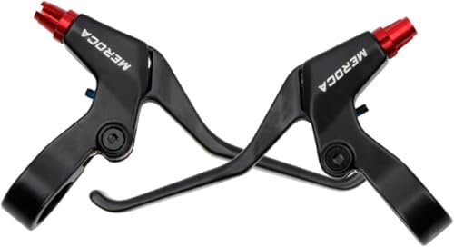 Fahrradbremsen Set,Bremsen Set, Universal Fahrrad Bremsen Set, Vordere und Hintere MTB Bremse,Ultraleichte CNC-Rennrad-Faltrad-BMX-Bremshebel, für die Meisten Mountainbikes und Fahrräder (Rot)