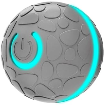 DONGKER Palla Interattiva per Cani, Giocattolo Pallina per Cani Saltare Automatica con Luce LED e Sveglia Intelligente, Giochi per Cane Ricaricabile Tramite USB per Cane di Piccola e Media Taglia