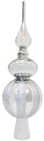 Adorno para árbol de Navidad Vintage, Adorno para árbol de Navidad, Calabaza Plateada Vintage 9.1, clásico para Decoraciones de Fiestas navideñas en el hogar