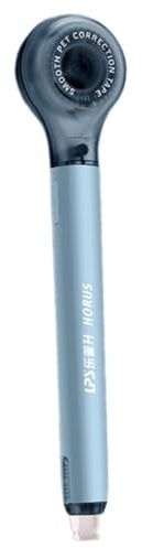 Rouleau de ruban correcteur 6 m x 5 mm - Séchage rapide - Correctif pour l'écriture, le journal, la prise de notes - Blanc