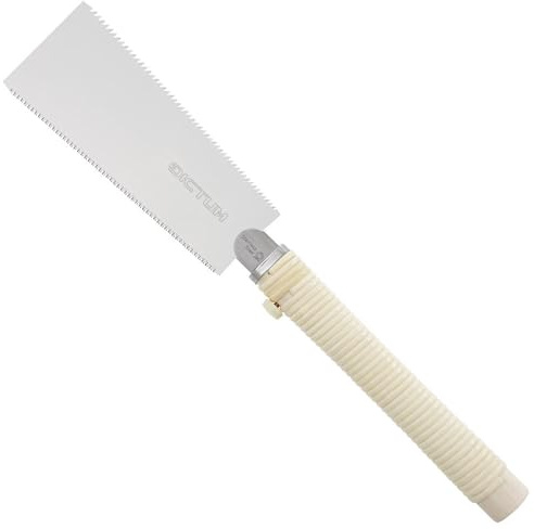 DICTUM Japansäge Ryoba Compact 180 mm – Original Zugsäge für Möbelholz & trockenes Holz | Profi Saw mit Trapez- / Dreiecksverzahnung & Traditional Grip | Präzise Handsäge & Holzsäge