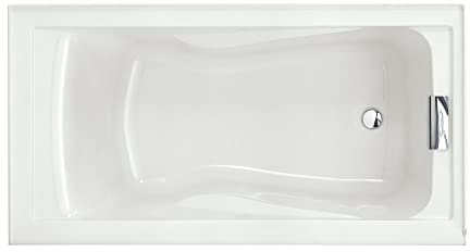 American Standard 2425V-RHO002.020 Evolution 60 x 32-Inch Deep Soak Integral Apron Bathtub with Right-Hand Drain, White