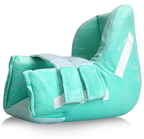 NYOrtho Heel Protectors For Pressure Sores - Soft Fabric Heel Protector - Heel Offloading Boot With Cooling Gel Pack - Ankle Pillow For Ulcers - Made in USA