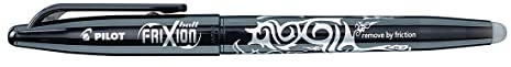 Pilot Frixion Erasable Rollerball Pen 0.7 mm Tip - Black, Single Pen