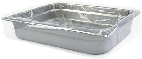 PanSaver 42637 Oven-Safe Clear Disposable Bags, Half-Pan 2.5 Inches Deep (100 Liners)