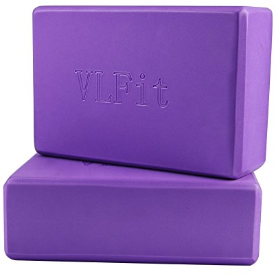 VLFit Juego de 2 Espuma EVA Bloques de Yoga (PÚRPURA)