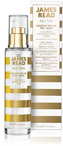 James Read kokos torrolja självbrun för kroppen, ljus ton, 100 ml