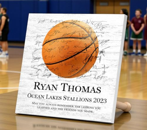 Coach Gift Plaque - Signable Sports Team Sign For Great Coaches - CHOOSE SPORT - SOLID WOOD - 10.5in x 10.5in