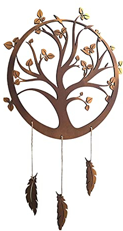 NSXIN Metall Wanddeko Baum des Lebens Wandbild Lebensbaum Wandkunst Interior Home Decor Artwork, Dekorative Skulptur Plakette für Schlafzimmer Wohnzimmer