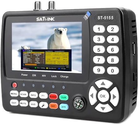 ST-5155 Misuratore Di Campo DVB-S2/S/S2X/T2/T/C Combinato, Misuratore Segnale Digitale Terrestre HD Con Unicable/Scr/Dcss, Satfinder Rilevatori Di Satellite H.264/265/HEVC