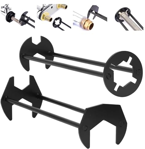 Multifunctional Tap Wrench Set - 7 Sizes Universal for Washbasin, Sink, Under Sink - Four Claw Hex Wrench for Plumber - Kitchen and Bathroom