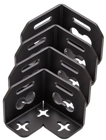 040 Parts 4er Set Aluminium Kofferhalterung (Ecke) für Molleboard - Universell Einsetzbar, Pulverbeschichtet, für Schwere Lasten