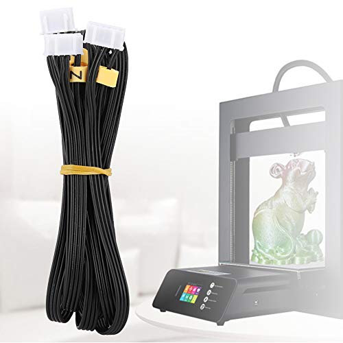 3D Printer Stepper Motor Cable, Double Z-Axis Motor Cable, ABS 1.5m Length, Compatible with CR-10, for Stepper Motor Connector