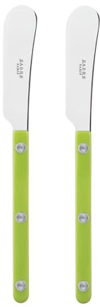 SABRE PARIS Nouvelles couleurs collections Bistrot (Lime, Servizio di 2 coltelli spalmaburro)