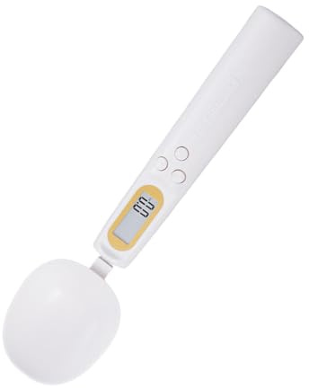 Zuasdvnk Balanza de cuchara digital para alimentos, balanza de cuchara métrica para alimentos | Balanza con cucharas métricas | Balanzas de cocina electrónicas ajustables de alta precisión