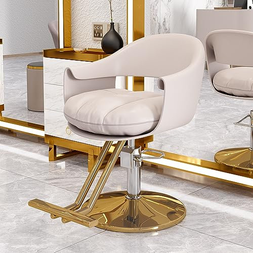 Robuster Friseurstuhl mit hydraulischer Pumpe, 360° drehbar, höhenverstellbar, ideal für Spa, Schönheitssalons und den Heimgebrauch