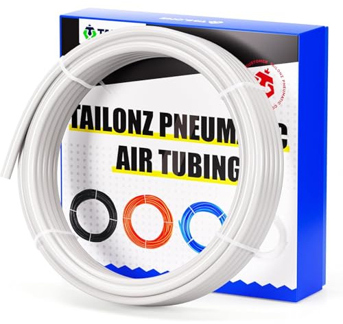 TAILONZ PNEUMATIC Air Line 4mm od Blanc Pneumatique Nylon Tube 32.8ft Air Brake Tubing Nylon Hose