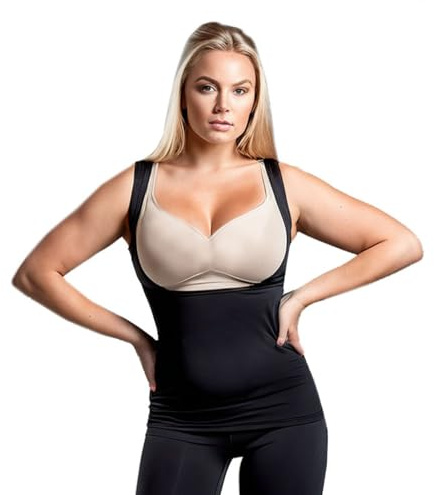 FEED ME THREADS (M Nursing Support Vest, Under Bust Design, Black Athletic Wear (UK, Alpha, M, Regular, Regular, Black)