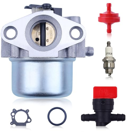 Atunne Carburateur 799866 pour 799871, 794304, 796707, 790845 Tondeuse à gazon, avec Filtre à Huile, Bougie d'allumage, Remplacement 799871 794304 790845 796707