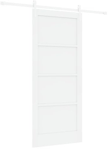 vidaXL Schiebetür Sonstiges ORKDAL Weiß 86 x 198,5 cm, Flurelemente, rechteckige moderne Schiebetür, zeitgenössisches Kiefernholz, funktionaler Raumoptimierer für Innenräume