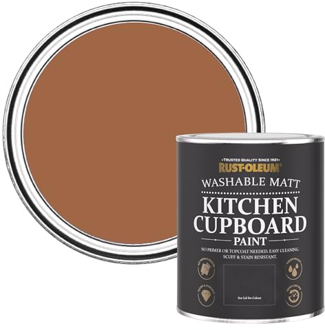 Rust-Oleum Kitchen Wood, Cupboard and Cabinet Paint in Matt Finish - Cinnamon 750ml