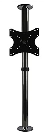 Soporte giratorio de 360° para TV LCD con soporte de suelo, divisor de pared, estante giratorio, base de TV móvil para televisores de 19 y 40 pulgadas, altura ajustable, diseño moderno de 66,82 cm
