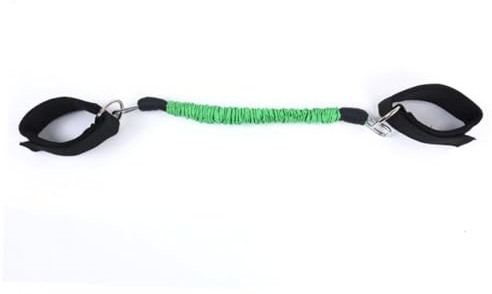 GOOHOCHY Bandas de Resistencia para Piernas y Tobillos Ajustables Entrenamiento de Agilidad y para Gimnasio Casa Banda Elástica de Látex Natural Verde