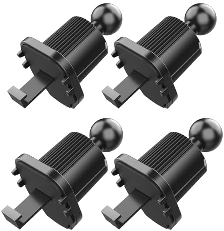 GALPADA Soporte Móvil para Coche con Clip de Ventilación Base de Montaje para Teléfono con Rótula Ajustable de 17 MM Paquete de 4 Unidades Compatible Mayoría de Dispositivos Móviles