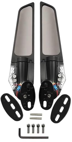 Motorrad-Rückspiegel Für Suzuki GSXR 600 750 1000 GSX1000 Flügel Rückspiegel Blinker(Ligh Bigt Mirror)
