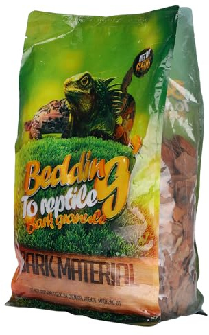 Sustrato de Terreno de Troncos de Madera Natural de Virutas Finas para Reptiles, Bolsa de 650 G, Ropa de Cama de Corteza de Reptil con Función de Absorción de Humedad, Adecuado para Tortugas